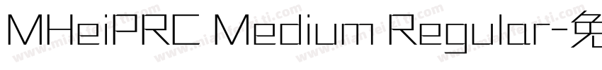 MHeiPRC Medium Regular字体转换